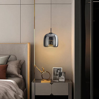 Nordic Style Black Glass Pendant Light